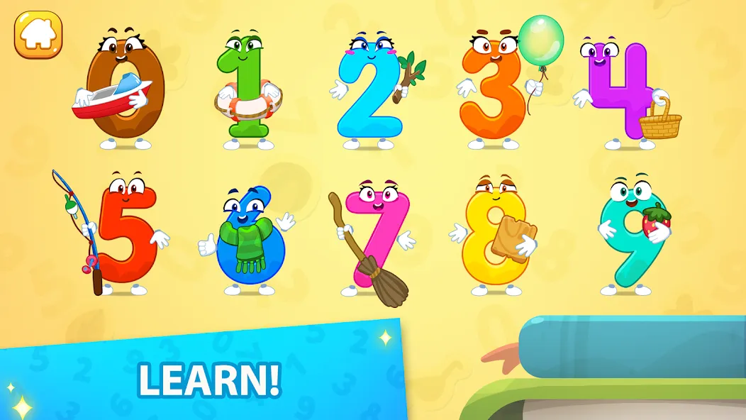 Скачать Numbers for kid Learn to count — Модификация Все уровни разблокированы — скриншот 2 Скачать Numbers for kid Learn to count — Модификация Все уровни разблокированы — скриншот 2