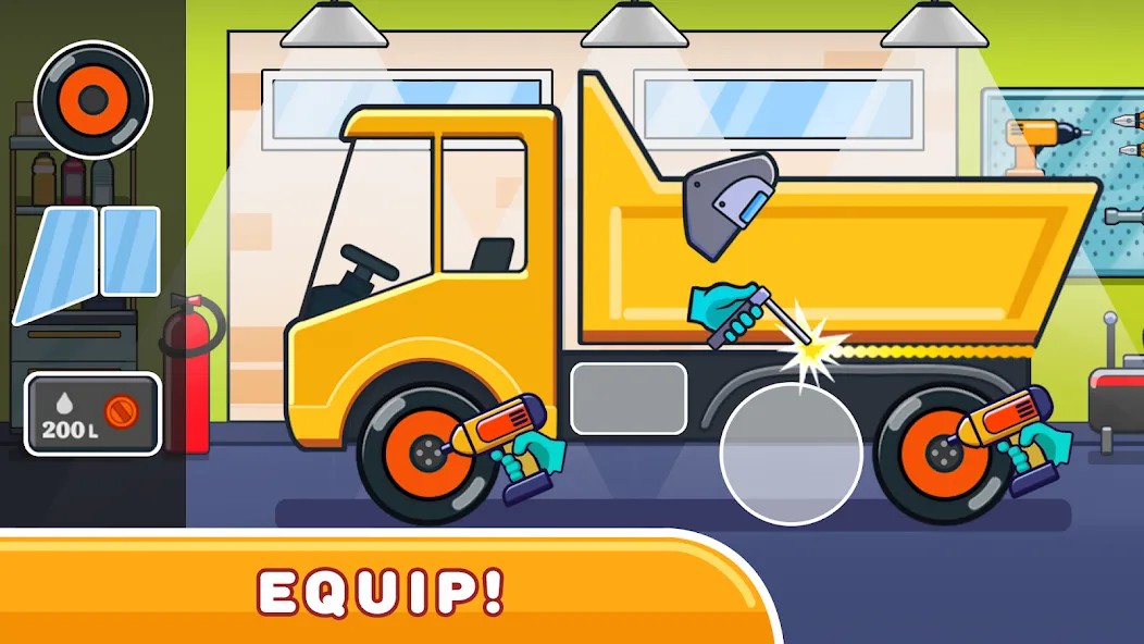 Car & Games for kids building MOD — Разблокированы все машинки на Андроид — скриншот 1
