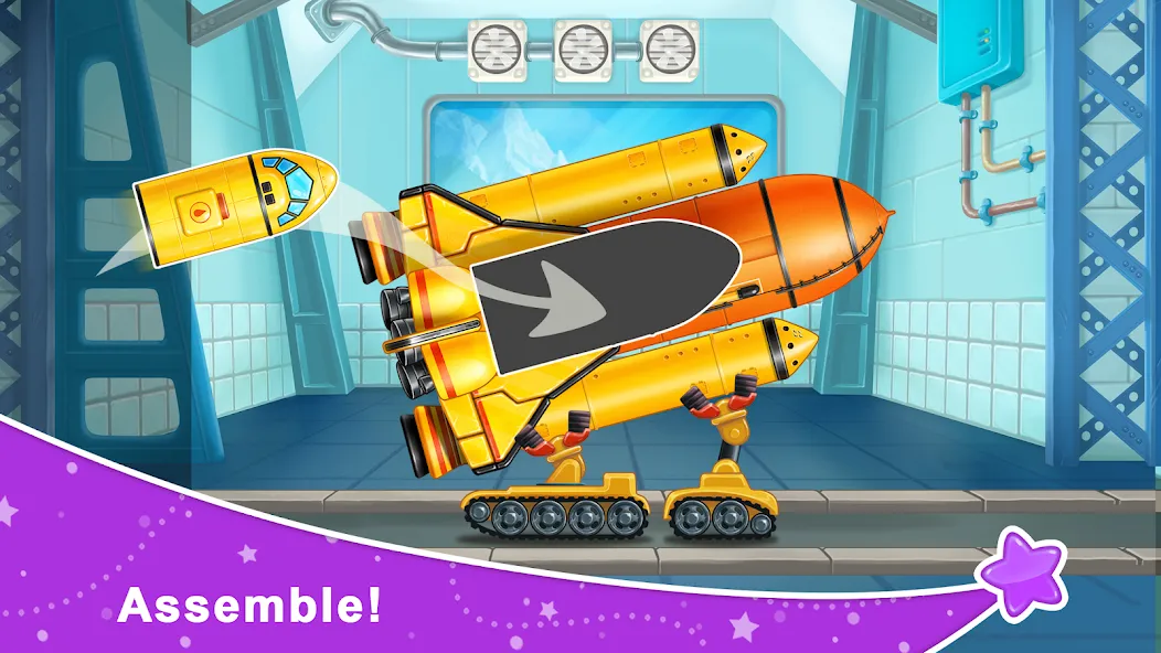 Взломанная Rocket 4 space games Spaceship на Андроид — Много денег — скриншот 1