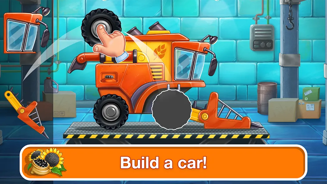 Tractor, car: kids farm games — Взломанная версия (Все открыто) — скриншот 1