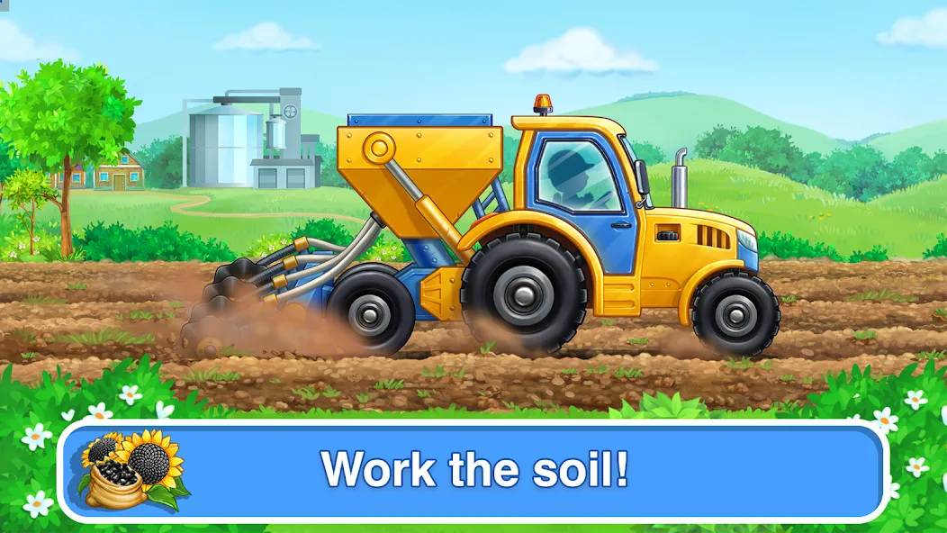Tractor, car: kids farm games — Взломанная версия (Все открыто) — скриншот 2