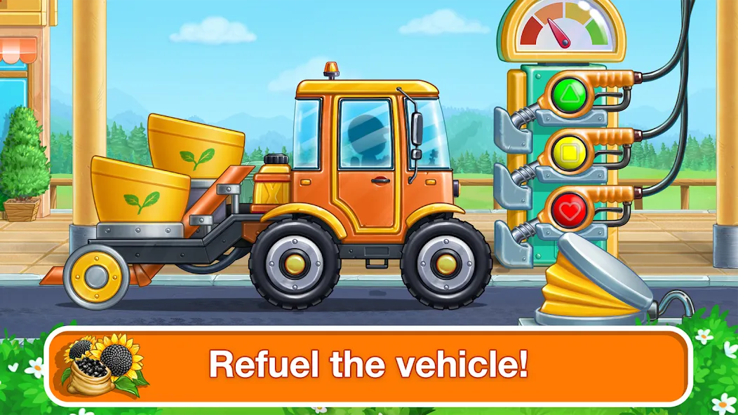 Tractor, car: kids farm games — Взломанная версия (Все открыто) — скриншот 5
