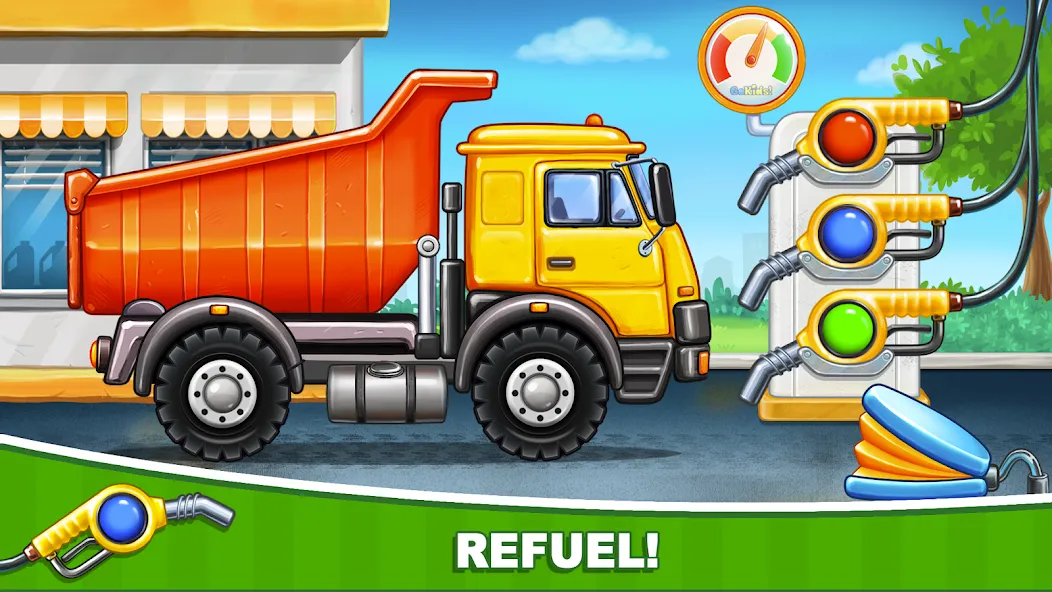 Скачать взлом Car games Bulldozer for kids 5 на Андроид — Все открыто — скриншот 2