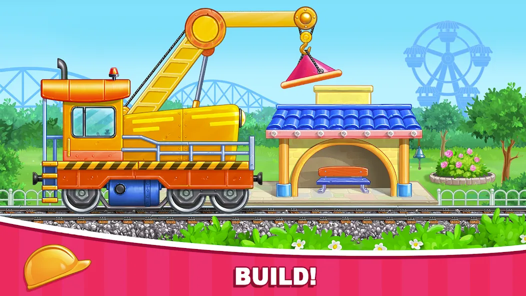 Скачать взлом Car games Bulldozer for kids 5 на Андроид — Все открыто — скриншот 4