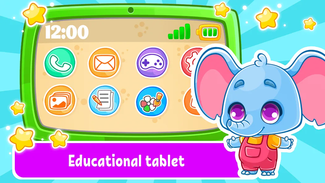 Скачать взломанную Babyphone & tablet: baby games — Все открыто — скриншот 1