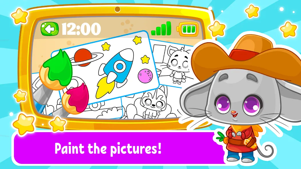 Скачать взломанную Babyphone & tablet: baby games — Все открыто — скриншот 3