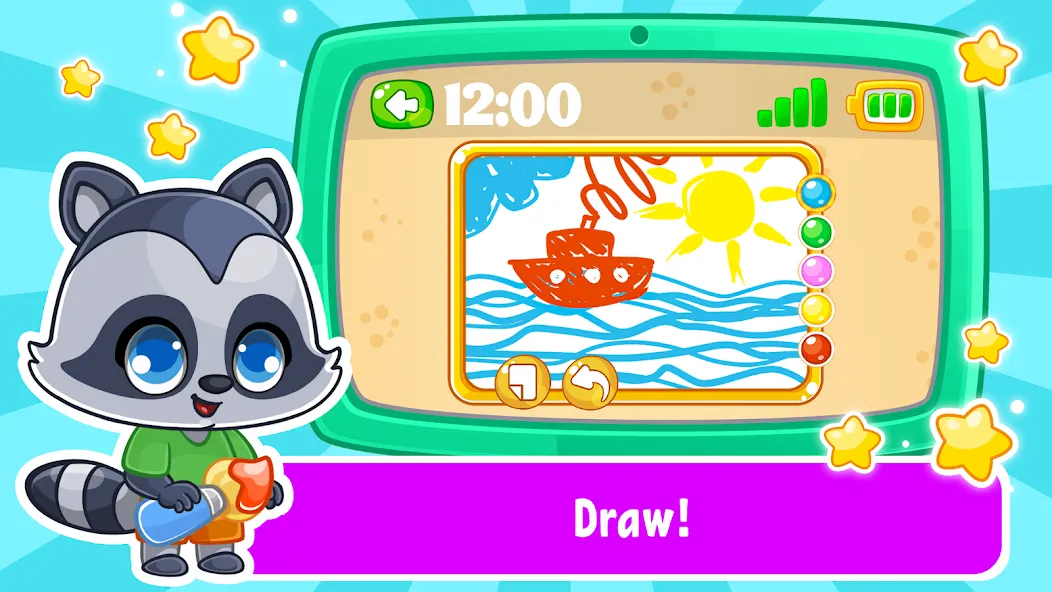 Скачать взломанную Babyphone & tablet: baby games — Все открыто — скриншот 4