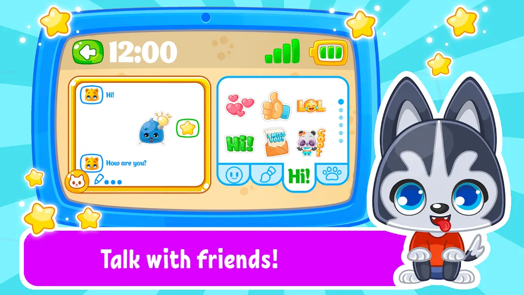 Скачать взломанную Babyphone & tablet: baby games — Все открыто — скриншот 5