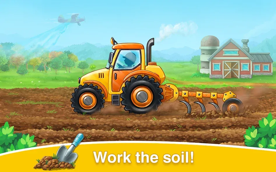Farm land & Harvest Kids Games (Мод Много денег) — скриншот 2