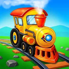Скачать Train Games for Kids: station с модом — Все поезда и уровни разблокированы