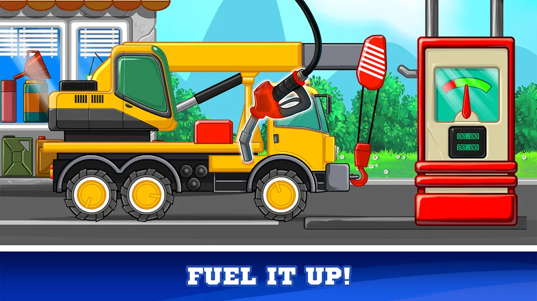 Взломанная Kids Cars Games build a truck на Андроид — Все открыто — скриншот 4