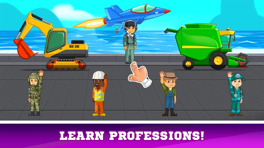 Взломанная Kids Cars Games build a truck на Андроид — Все открыто — скриншот 5