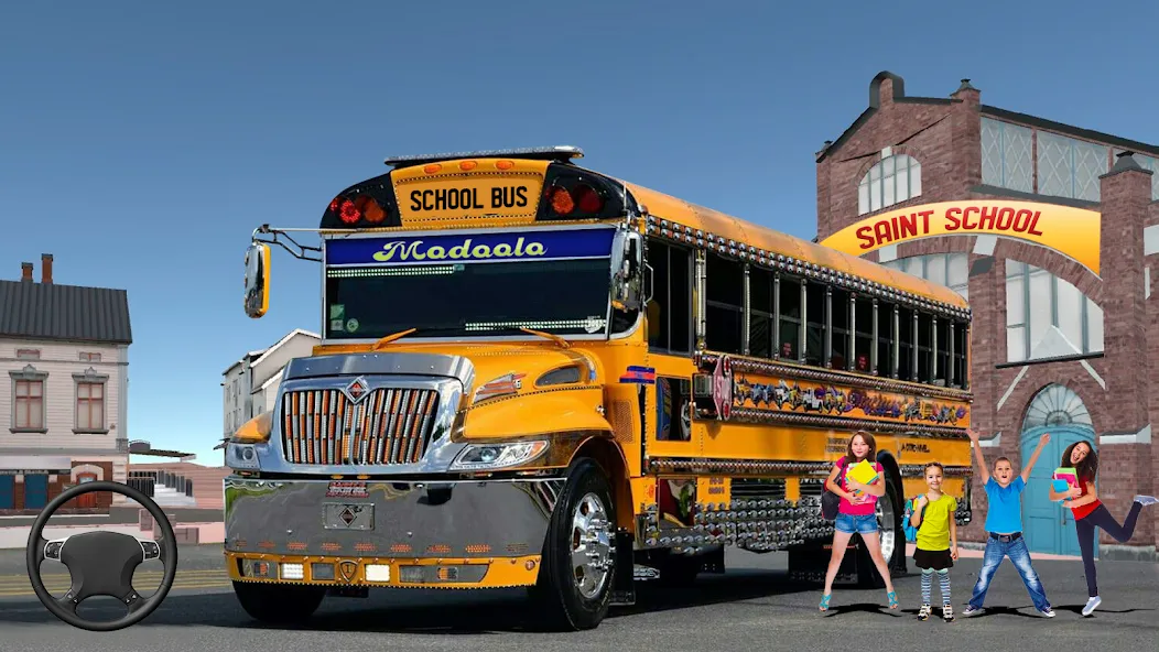 Скачать School Bus Transport Simulator — Модификация Много денег — скриншот 1 Скачать School Bus Transport Simulator — Модификация Много денег — скриншот 1