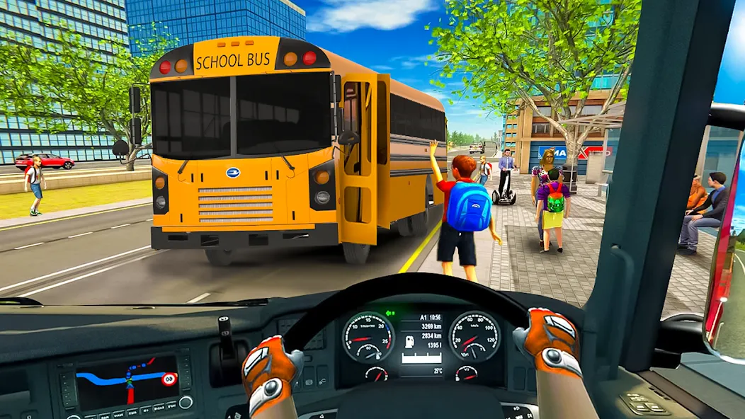 Скачать School Bus Transport Simulator — Модификация Много денег — скриншот 2 Скачать School Bus Transport Simulator — Модификация Много денег — скриншот 2