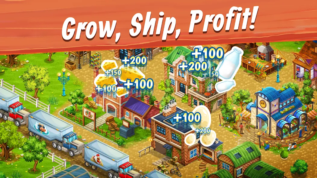 Скачать взломанную Big Farm: Mobile Harvest — Много денег — скриншот 4