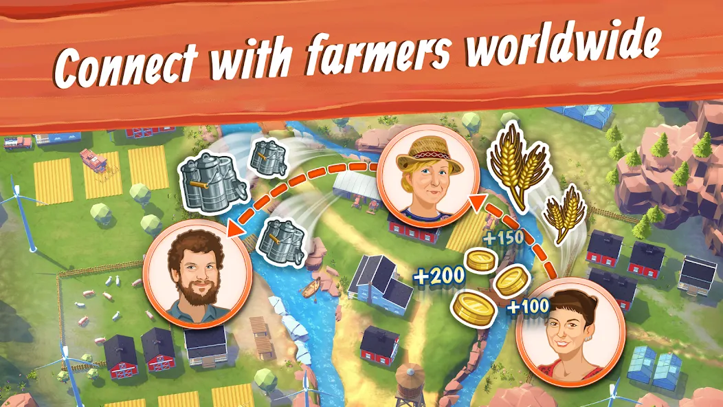 Скачать взломанную Big Farm: Mobile Harvest — Много денег — скриншот 5