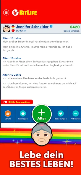 BitLife DE - Lebenssimulation (Мод Все куплено) — скриншот 4