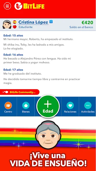 Скачать BitLife Español с модом — Много денег и без рекламы — скриншот 4