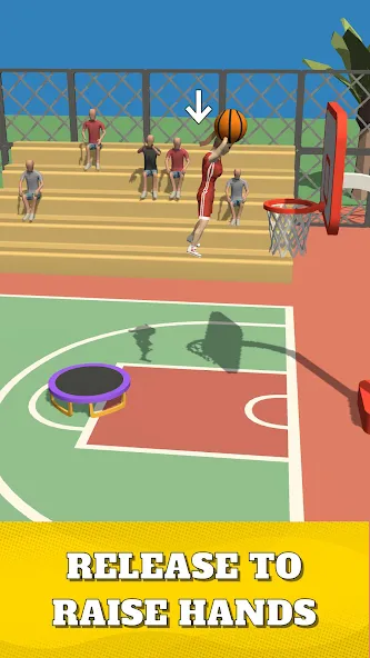 Скачать взломанную Dunk Team — Много денег — скриншот 2