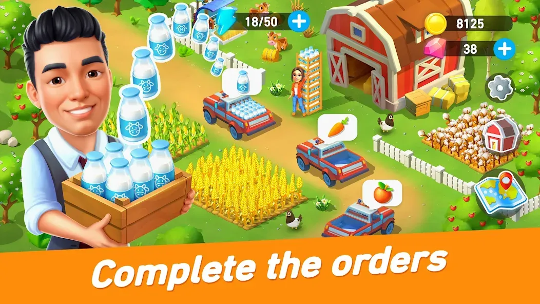 Скачать Goodville: Farm Game Adventure на Андроид — Много денег — скриншот 3