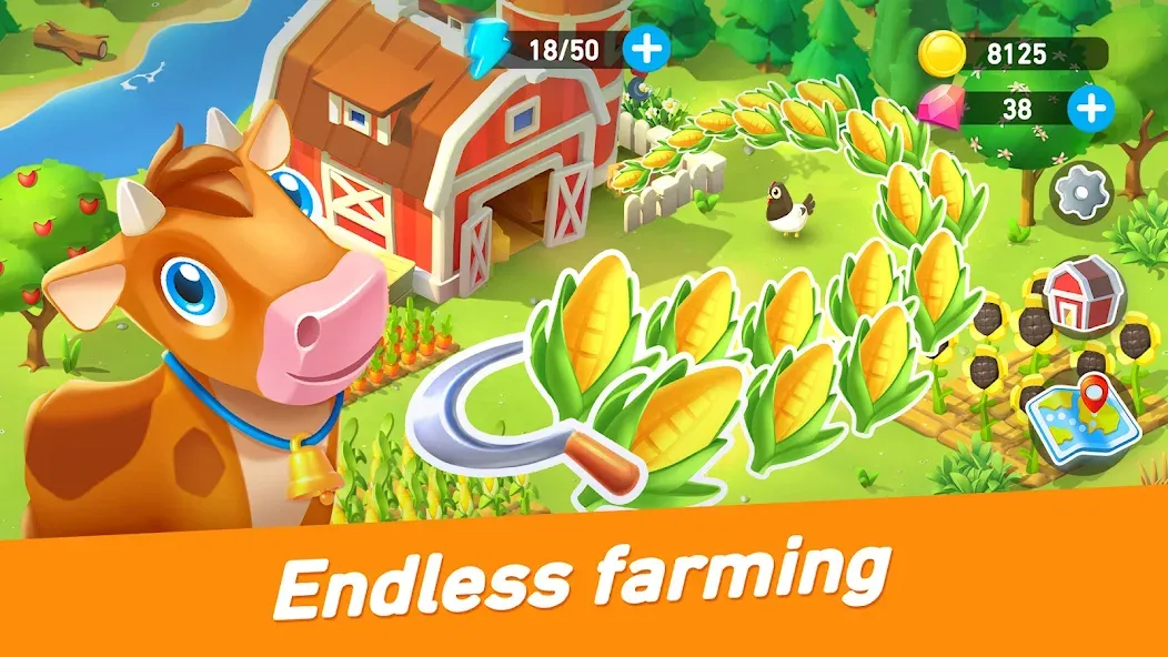 Скачать Goodville: Farm Game Adventure на Андроид — Много денег — скриншот 4