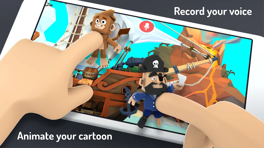 Скачать Toontastic 3D (Мод: Все разблокировано) на Андроид — скриншот 1