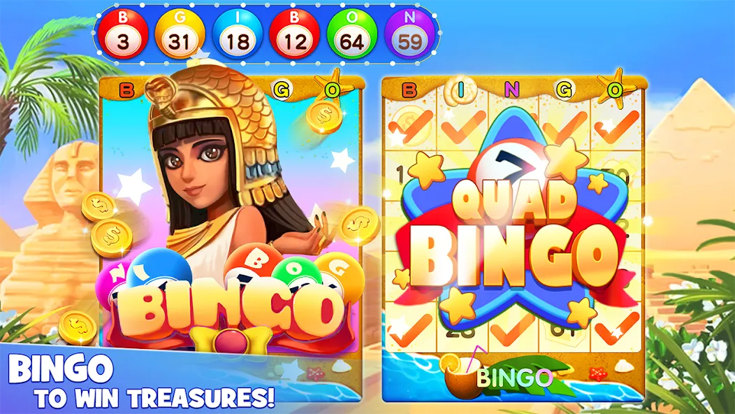 Bingo Lucky: Play Bingo Games (Мод Много денег и бесконечные билеты) — скриншот 5