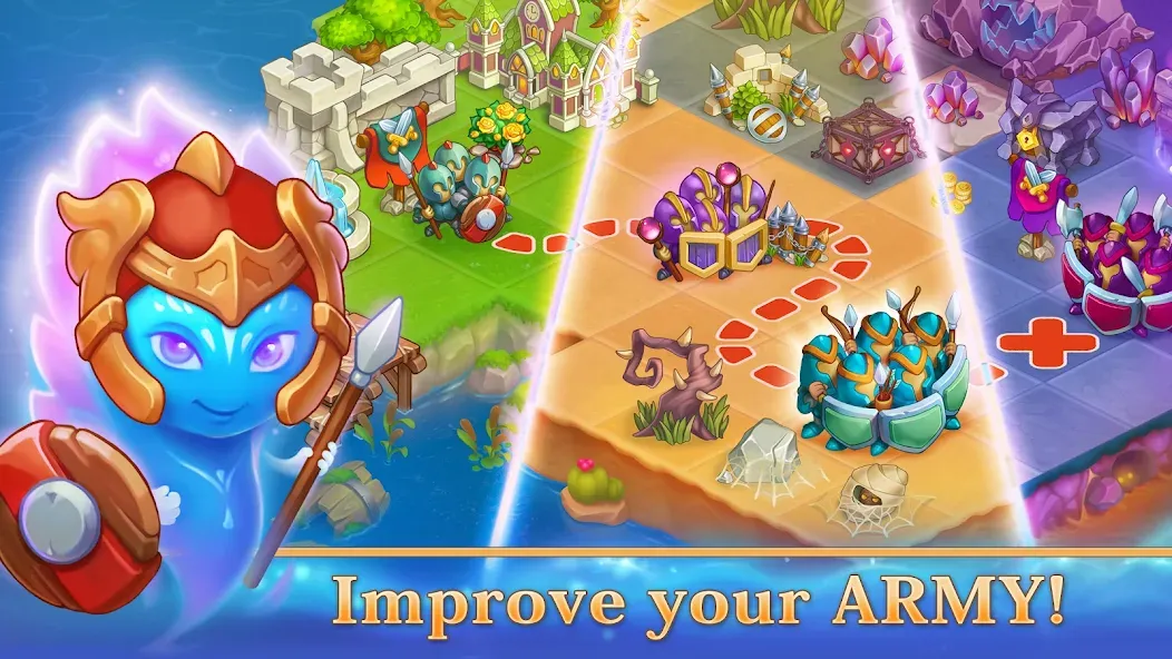Army Merger: Merge Puzzle Game на Андроид — На много денег — скриншот 1