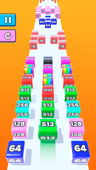 Скачать Jelly Run 2048 (Мод: Много денег) на Андроид — скриншот 2