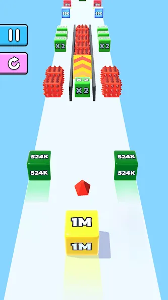Скачать Jelly Run 2048 (Мод: Много денег) на Андроид — скриншот 3