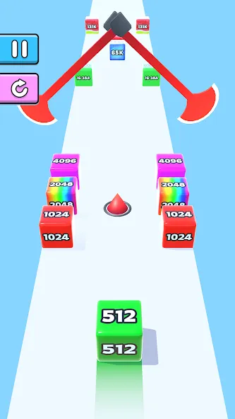 Скачать Jelly Run 2048 (Мод: Много денег) на Андроид — скриншот 5