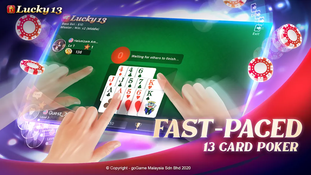 Скачать Lucky 13: 13 Poker Puzzle на Андроид — Бесконечные подсказки — скриншот 4 Скачать Lucky 13: 13 Poker Puzzle на Андроид — Бесконечные подсказки — скриншот 4