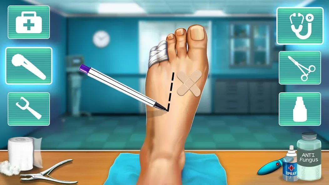 Скачать взлом Hospital Surgeon: Doctor Game на Андроид — Много денег — скриншот 1