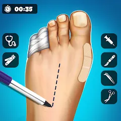 Скачать взлом Hospital Surgeon: Doctor Game на Андроид — Много денег