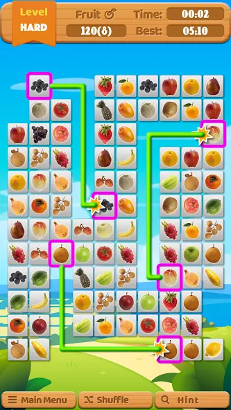 Fruit Connect MOD — Много денег на Андроид — скриншот 2