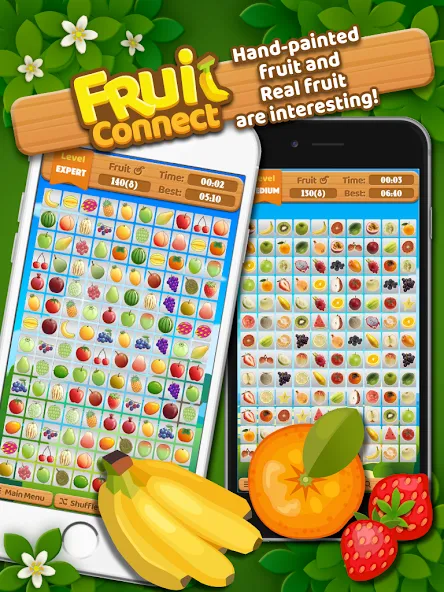 Fruit Connect MOD — Много денег на Андроид — скриншот 5