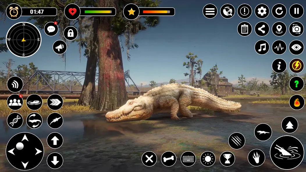 Скачать Animal Crocodile Attack Sim — Последняя версия (Много денег) — скриншот 4