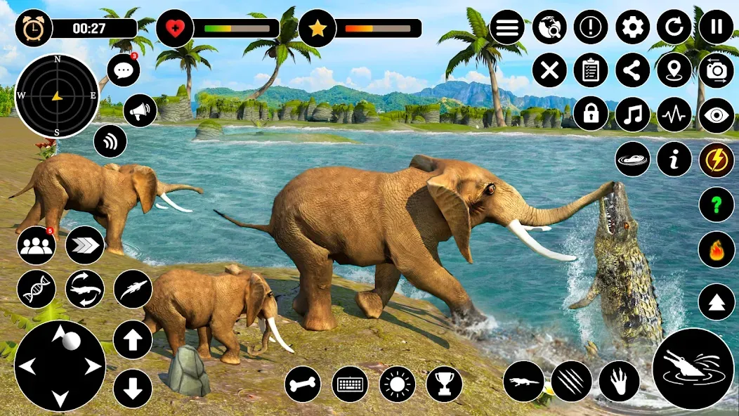 Скачать Animal Crocodile Attack Sim — Последняя версия (Много денег) — скриншот 5