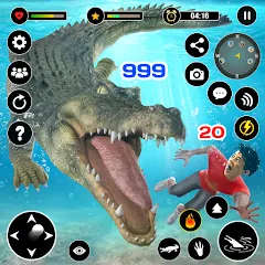 Скачать Animal Crocodile Attack Sim — Последняя версия (Много денег)
