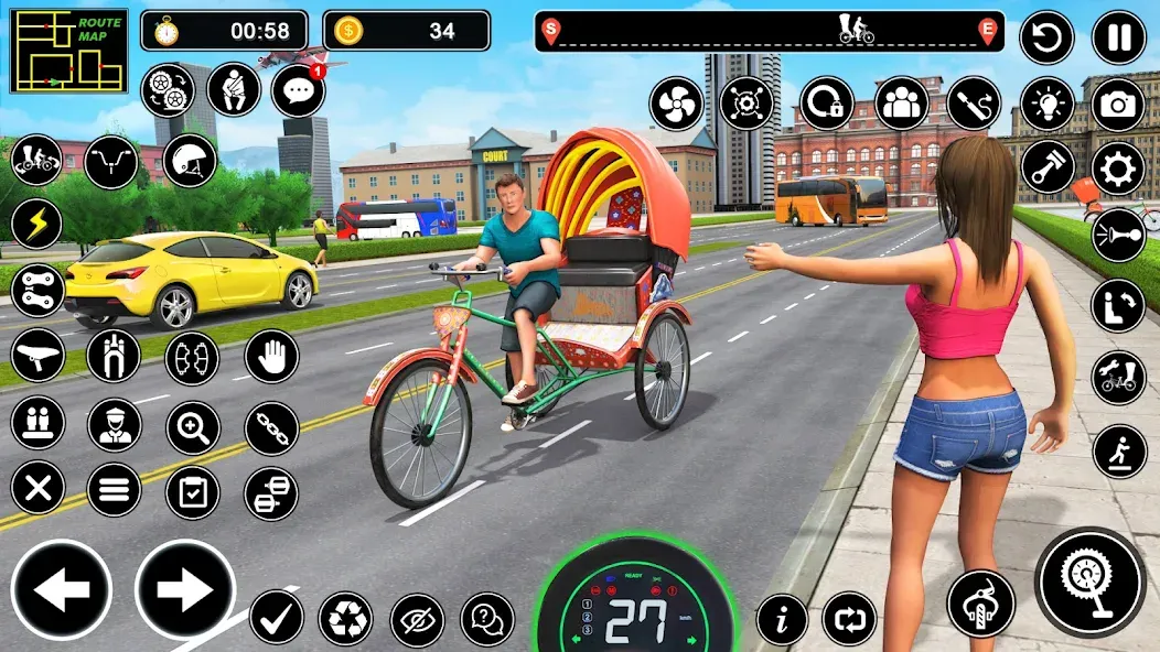 BMX Cycle Games 3D Cycle Race на Андроид — Много денег — скриншот 1