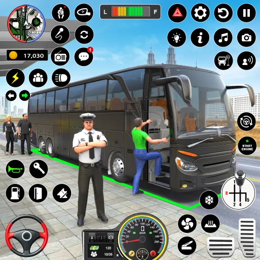 Взлом Bus Simulator - Driving Games — Много денег — скриншот 1
