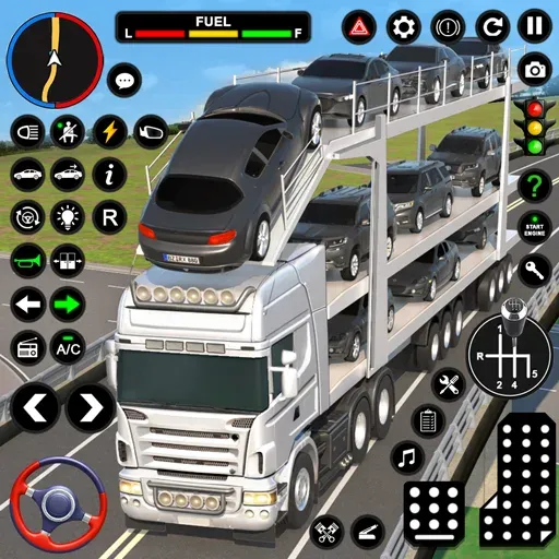 Скачать Car Transport - Truck Games 3D — Много денег — скриншот 1