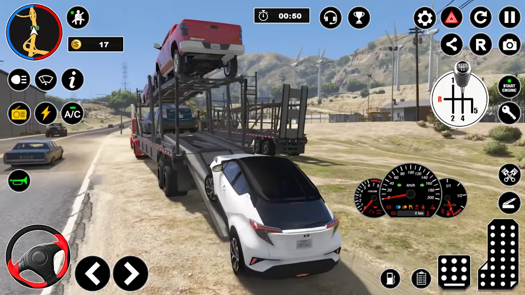 Скачать Car Transport - Truck Games 3D — Много денег — скриншот 3
