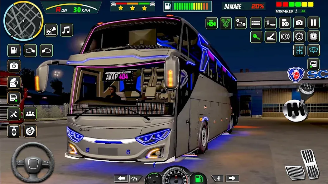 Public Coach Bus Driving Game MOD APK на Android — Много денег — скриншот 1