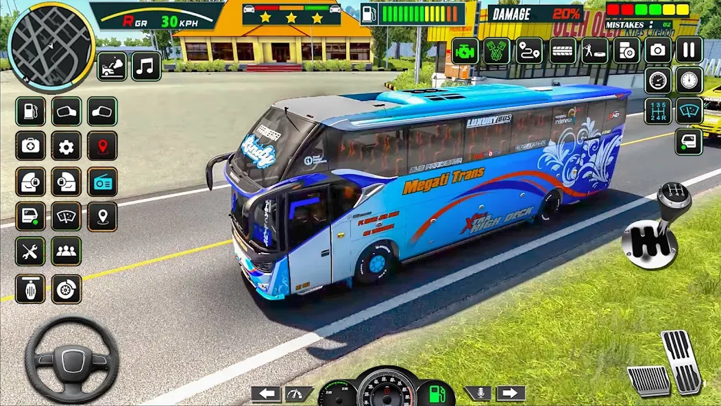 Public Coach Bus Driving Game MOD APK на Android — Много денег — скриншот 4