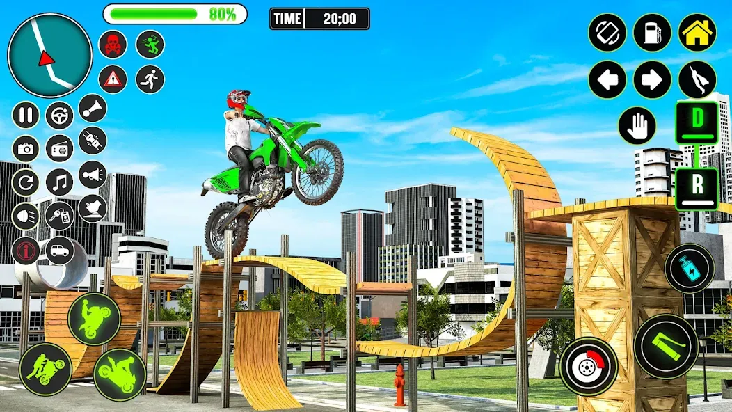 Взломанная GT Bike Racing Game Moto Stunt на Андроид — Много денег — скриншот 1 Взломанная GT Bike Racing Game Moto Stunt на Андроид — Много денег — скриншот 1