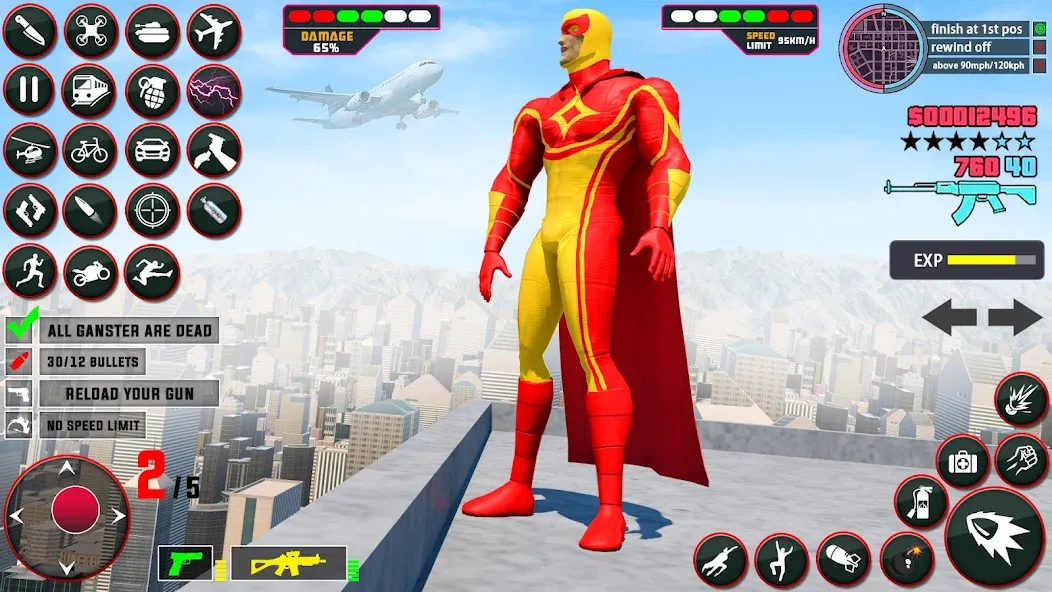 Скачать Rope Hero: Speed Hero Games на Андроид — Много денег — скриншот 1