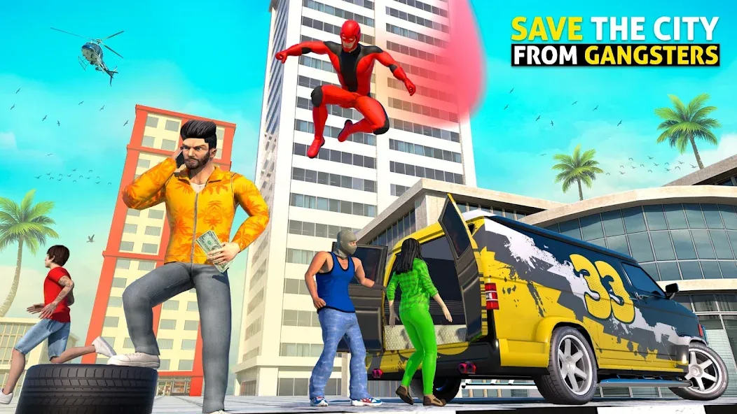 Скачать Rope Hero: Speed Hero Games на Андроид — Много денег — скриншот 4