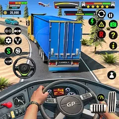 Скачать Truck Driving Euro Truck Game — Модификация Много денег