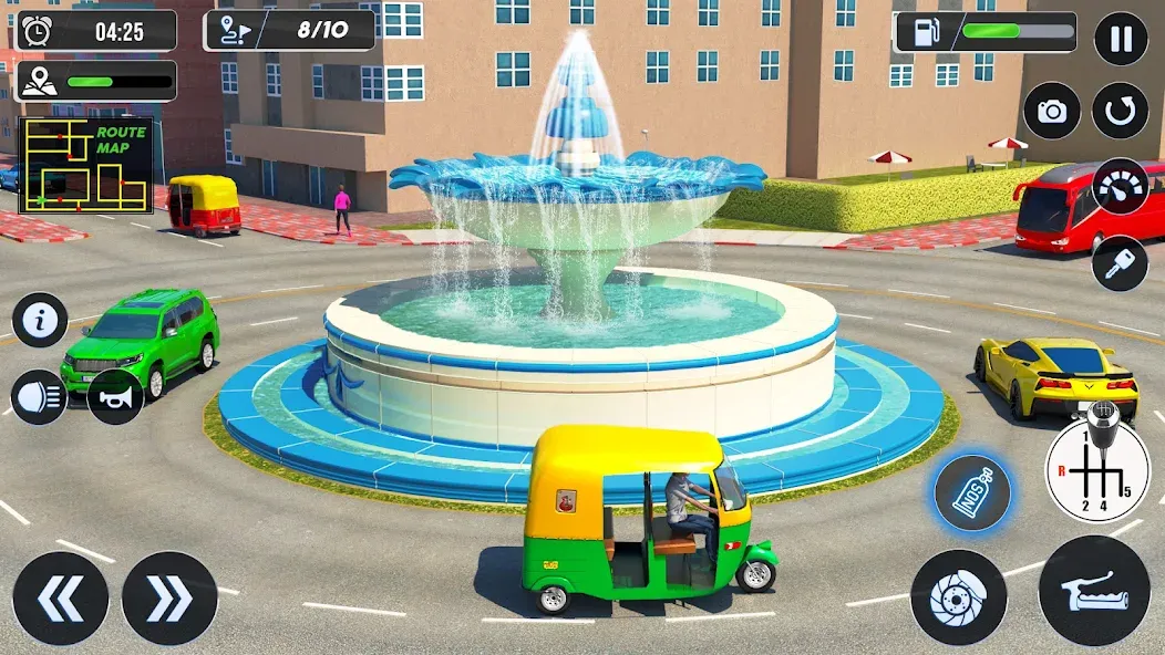 Tuk Tuk Auto Driving Games 3D Mod APK Много денег — Скачать на Андроид — скриншот 5